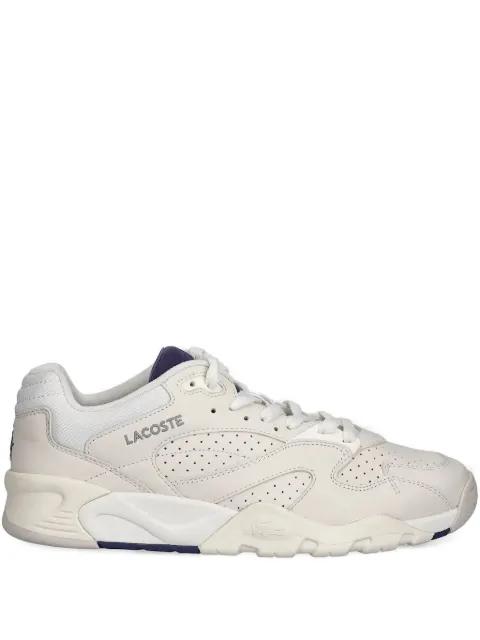 perforated leather sneakers by LACOSTE