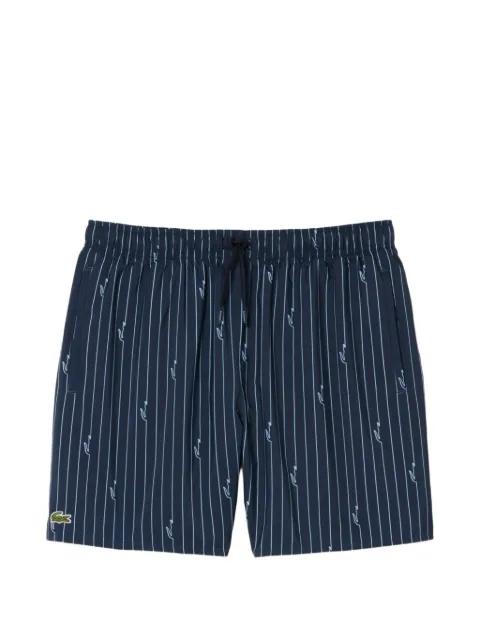 pinstripe-pattern swim shorts by LACOSTE