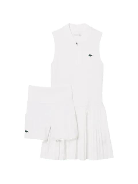 pleated sleeveless mini dress by LACOSTE