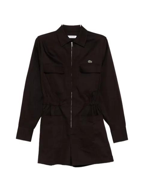 polo collar playsuit by LACOSTE