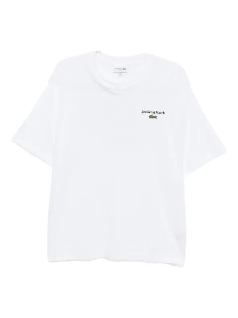 printed jersey T-shirt by LACOSTE