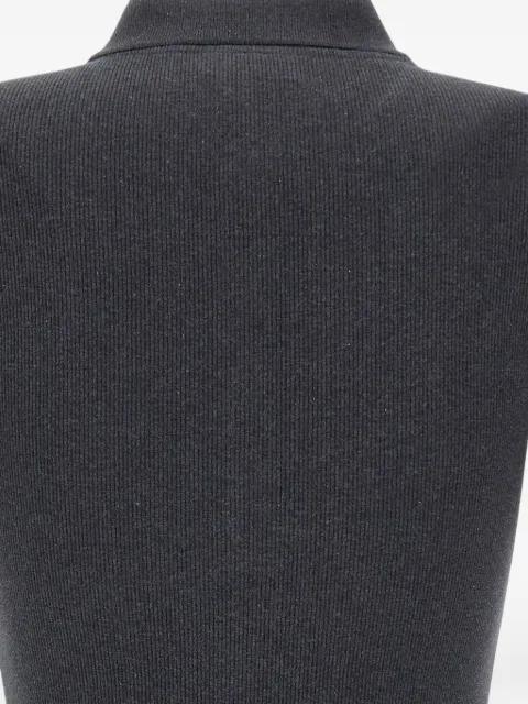 ribbed-knit polo shirt by LACOSTE