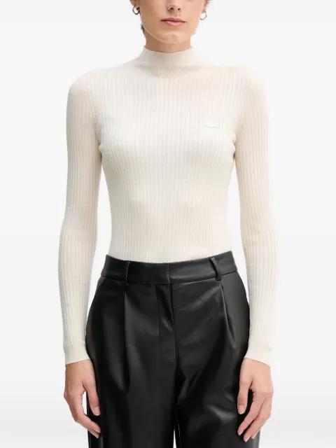 ribbed-knit sweater by LACOSTE