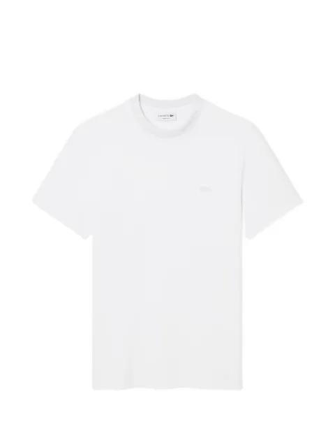 round-neck logo-detail cotton T-shirt by LACOSTE
