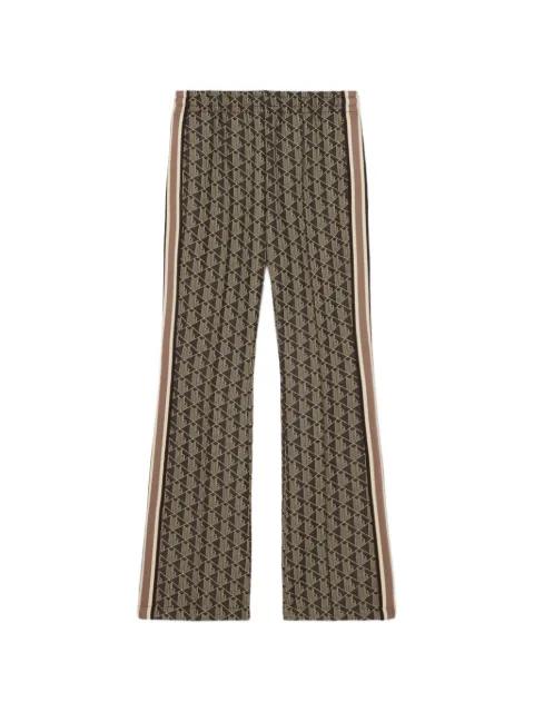 side-stripe monogram track pants by LACOSTE