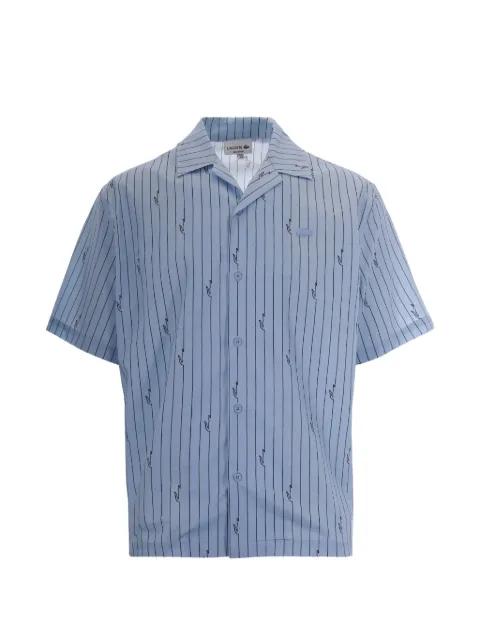 stripe-print short-sleeve shirt by LACOSTE