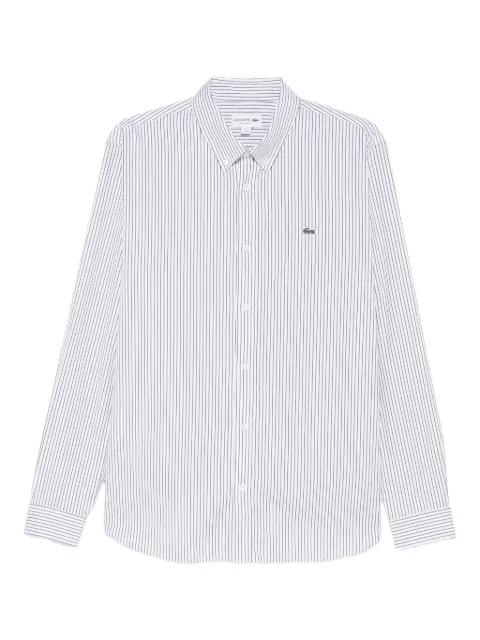 striped Logo-patch shirt by LACOSTE striped Logo-patch shirt by LACOSTE