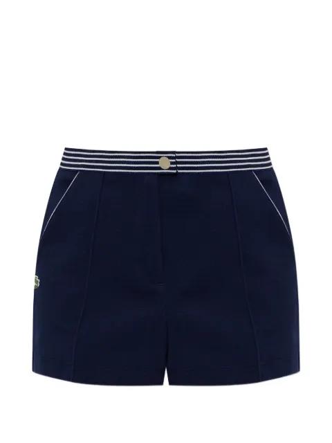 striped-edge shorts by LACOSTE