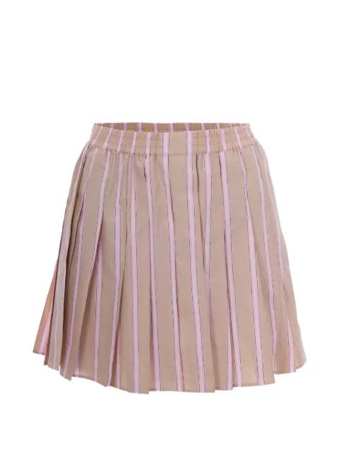 striped pleated skirt by LACOSTE