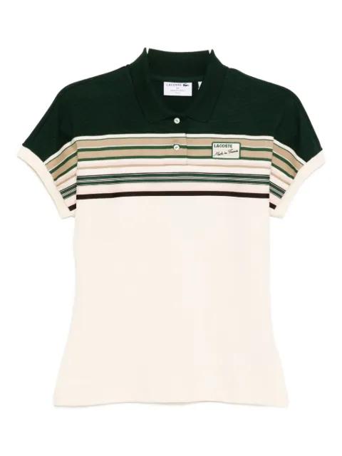 striped polo shirt by LACOSTE