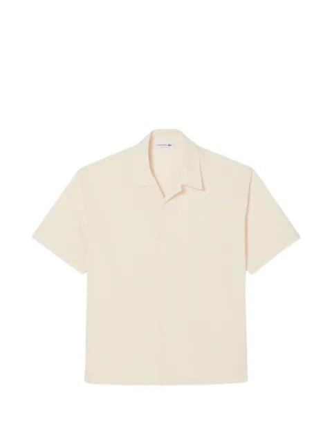 striped seersucker shirt by LACOSTE
