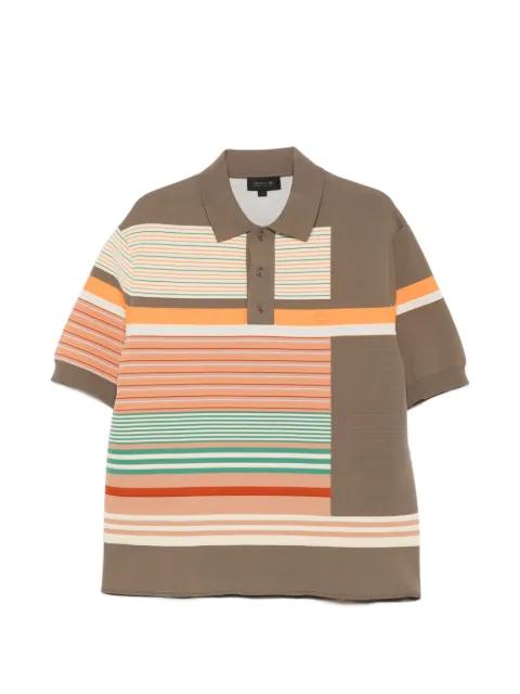 striped short-sleeve polo shirt by LACOSTE