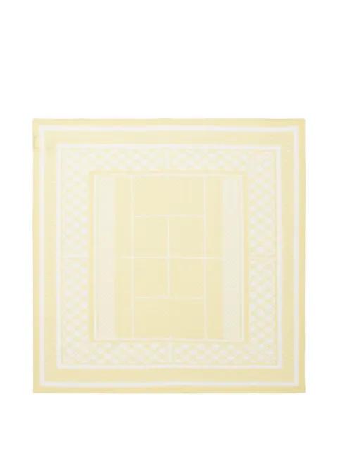 tennis geometric scarf by LACOSTE