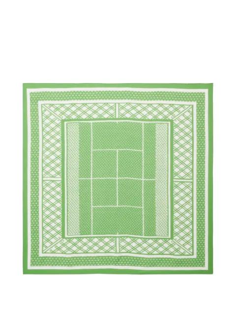 tennis patterned scarf by LACOSTE