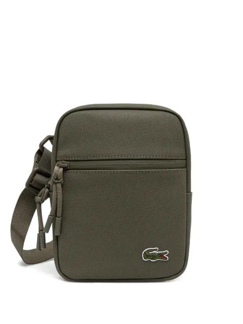 zip logo cross body bag by LACOSTE