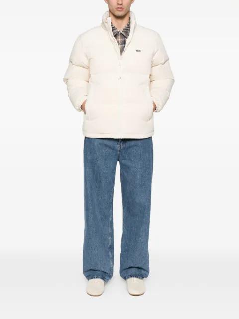 zip puffer coat by LACOSTE
