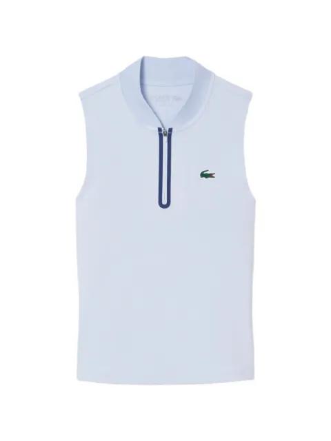 zip sleeveless sports top by LACOSTE