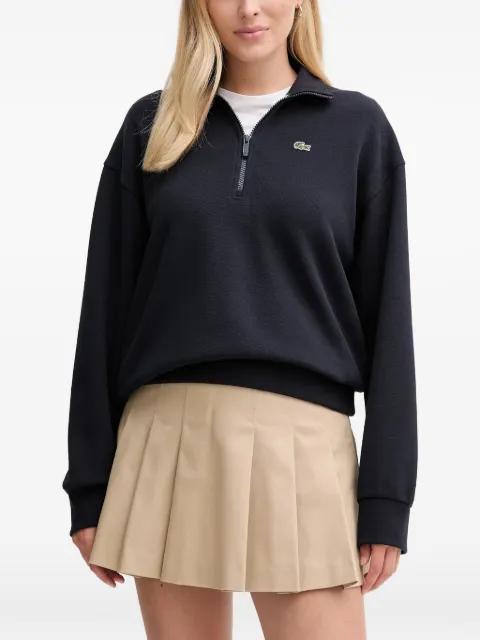 zip-up high-neck sweater by LACOSTE