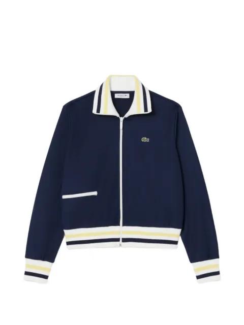zip-up striped sweatshirt by LACOSTE