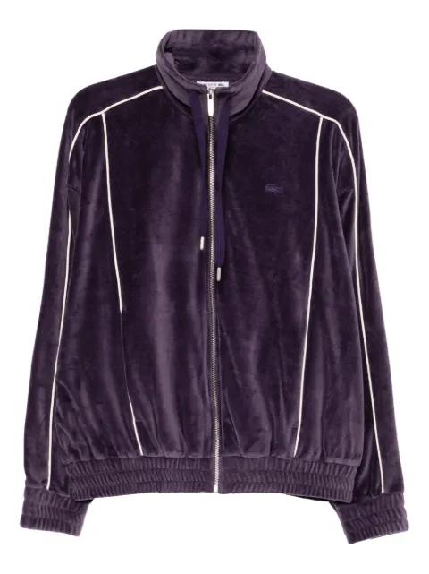 zip-up velour jacket by LACOSTE