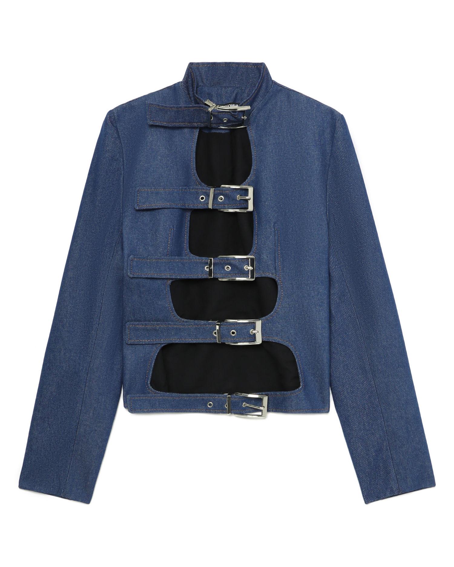 Buckle shibari blazer by LADO BOKUCHAVA