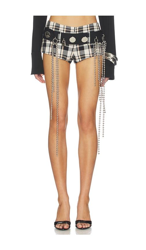 LADO BOKUCHAVA Fuji Short in White,Black by LADO BOKUCHAVA