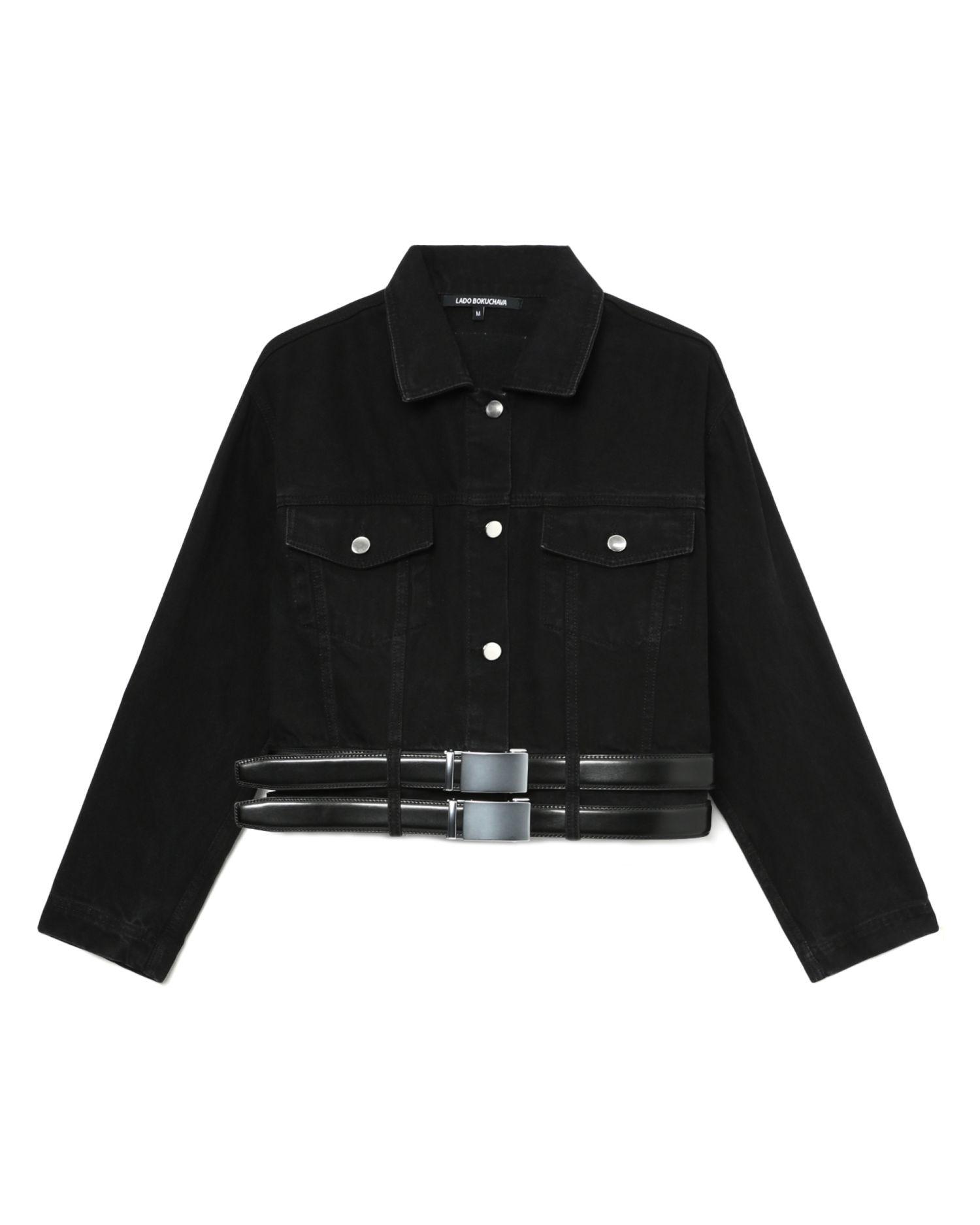 Rave denim jacket by LADO BOKUCHAVA