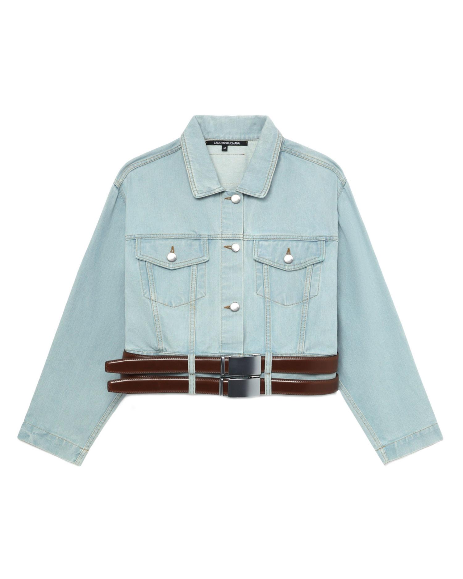 Rave denim jacket by LADO BOKUCHAVA