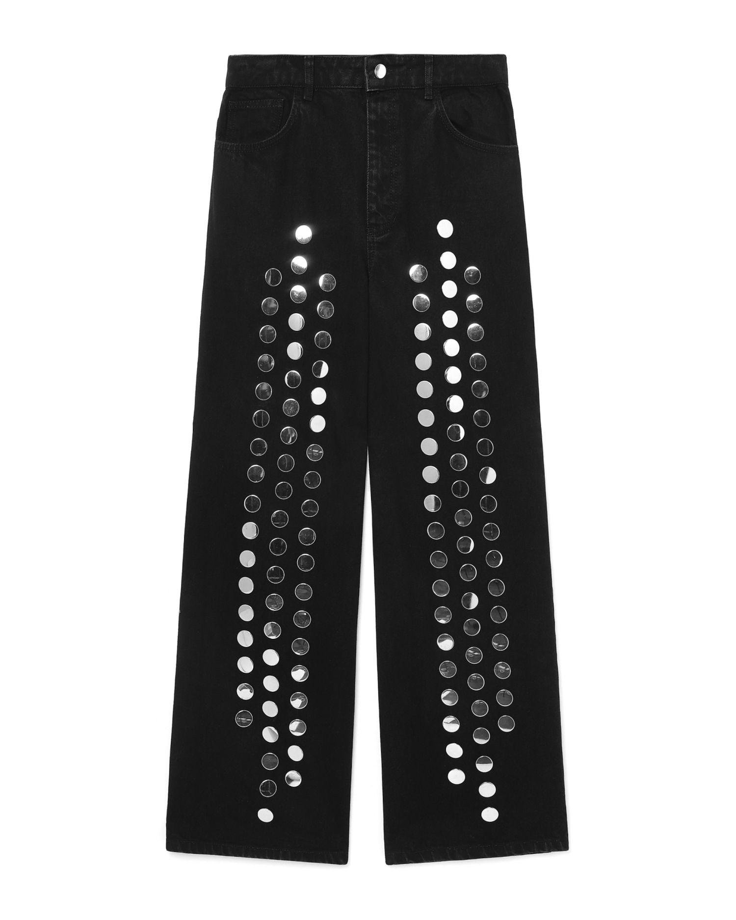 Studded jeans by LADO BOKUCHAVA