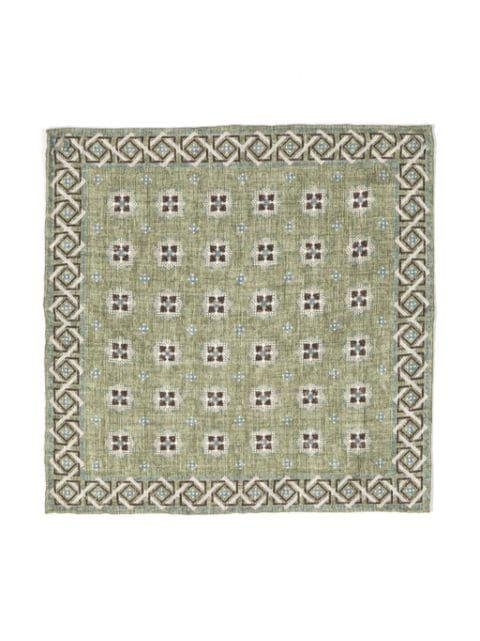 geometric-print silk pocket square by LADY ANNE