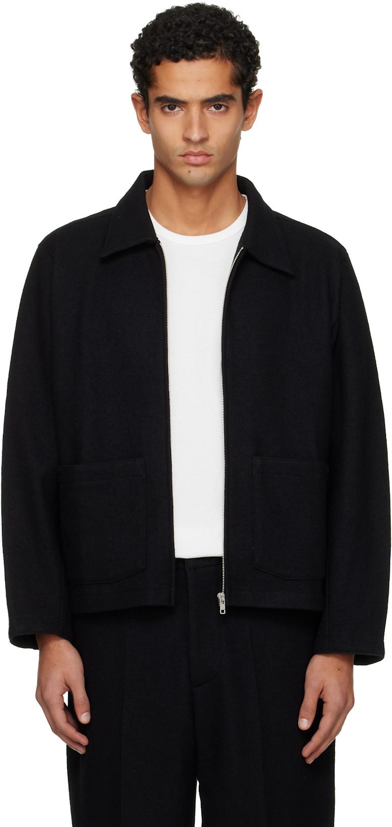 Black Loma Blouson Jacket by LADY WHITE CO.