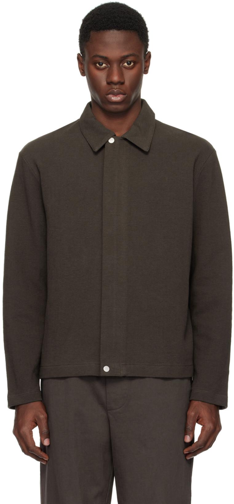 Brown Double Knit Jacket by LADY WHITE CO.