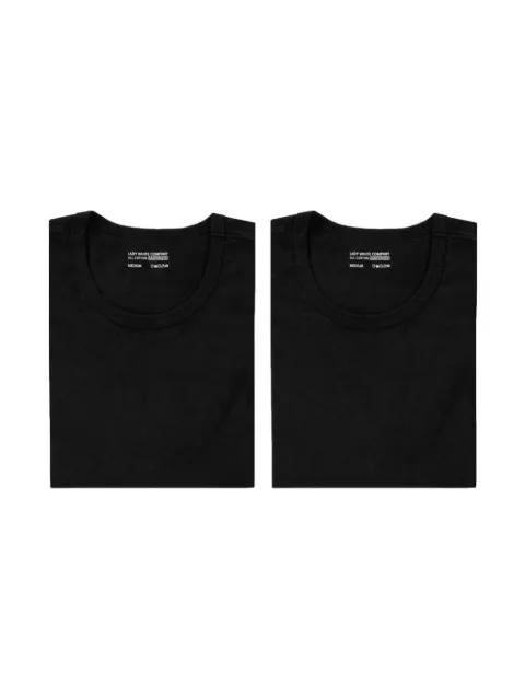 crew-neck cotton T-shirt (pack of two) by LADY WHITE CO.