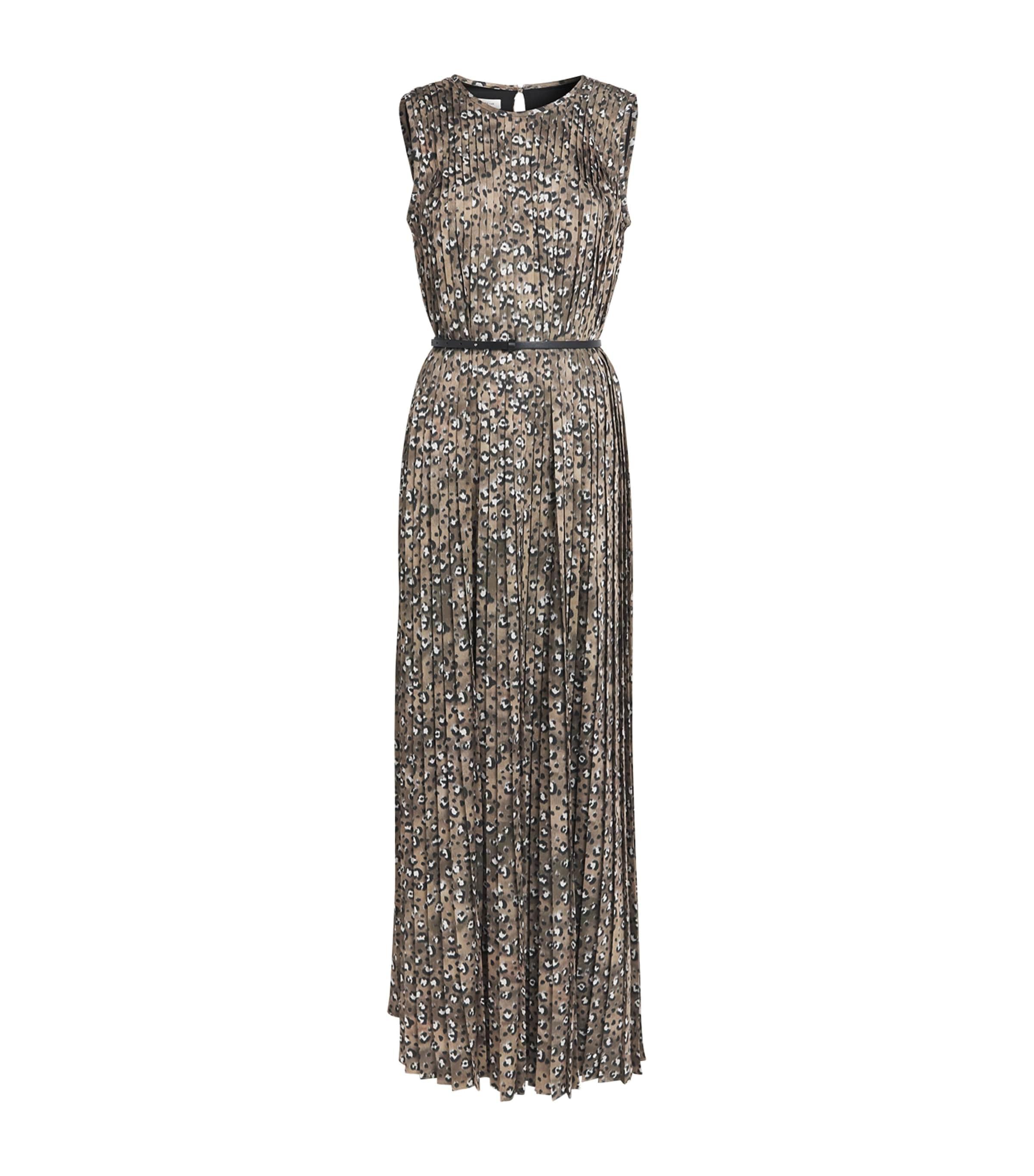 Lafayette 148 Leopard Print Belted Maxi Dress by LAFAYETTE 148