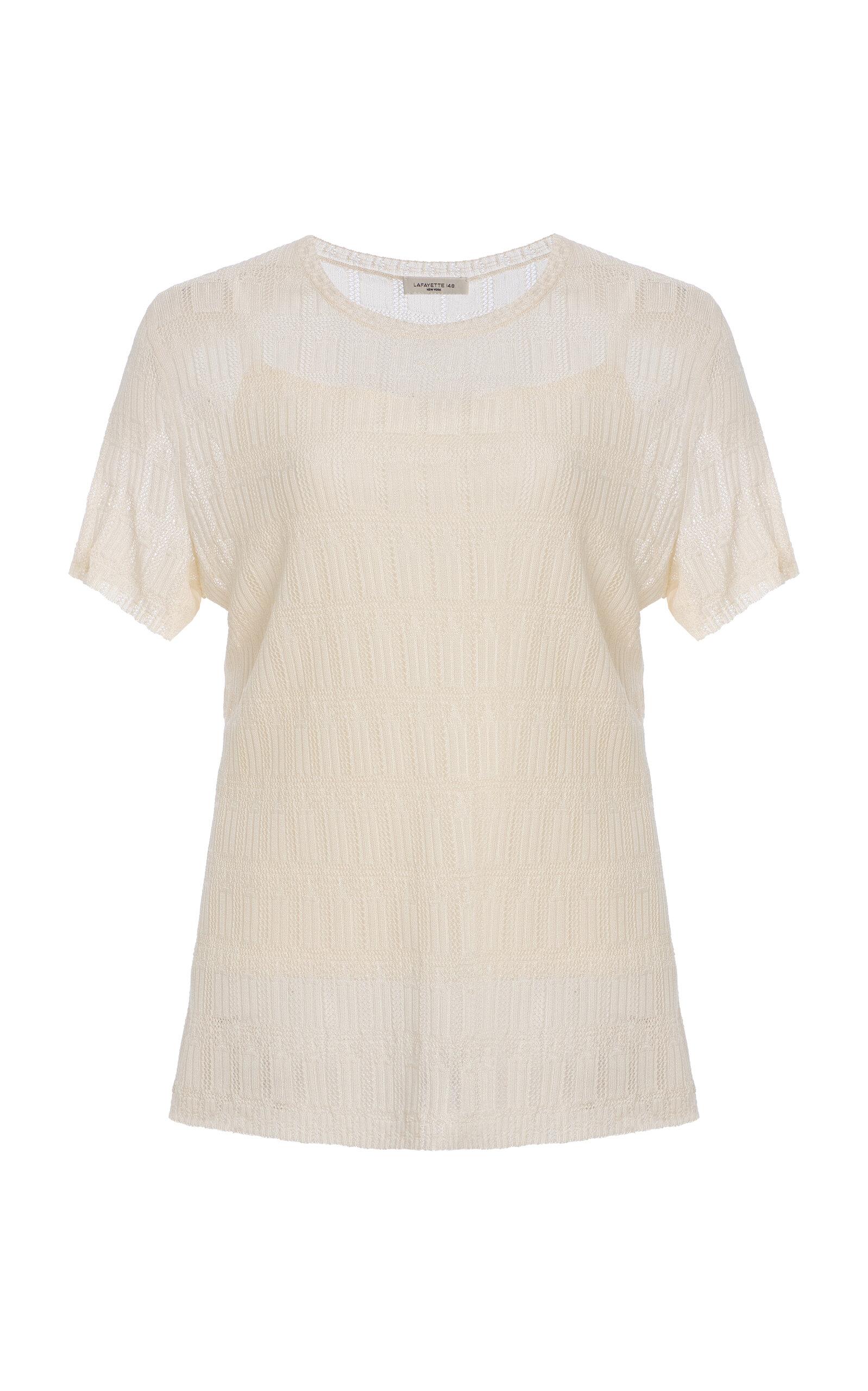 Lafayette 148ace Stitch Crewneck Sweater - Moda Operandi by LAFAYETTE 148