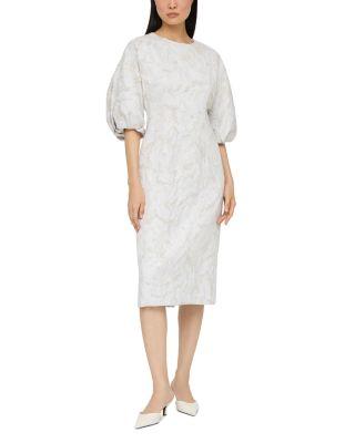 Balloon Sleeve Midi Dress by LAFAYETTE 148 NEW YORK