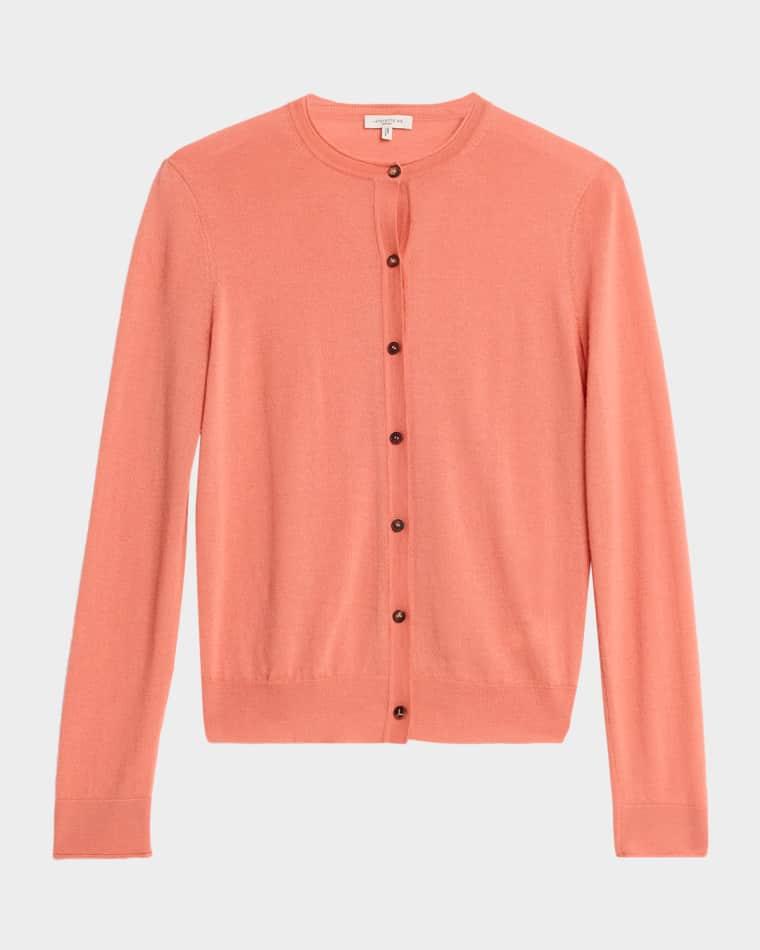 Button-Down Crewneck Cashmere Cardigan by LAFAYETTE 148 NEW YORK