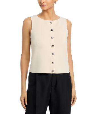 Button Front Sweater Vest by LAFAYETTE 148 NEW YORK