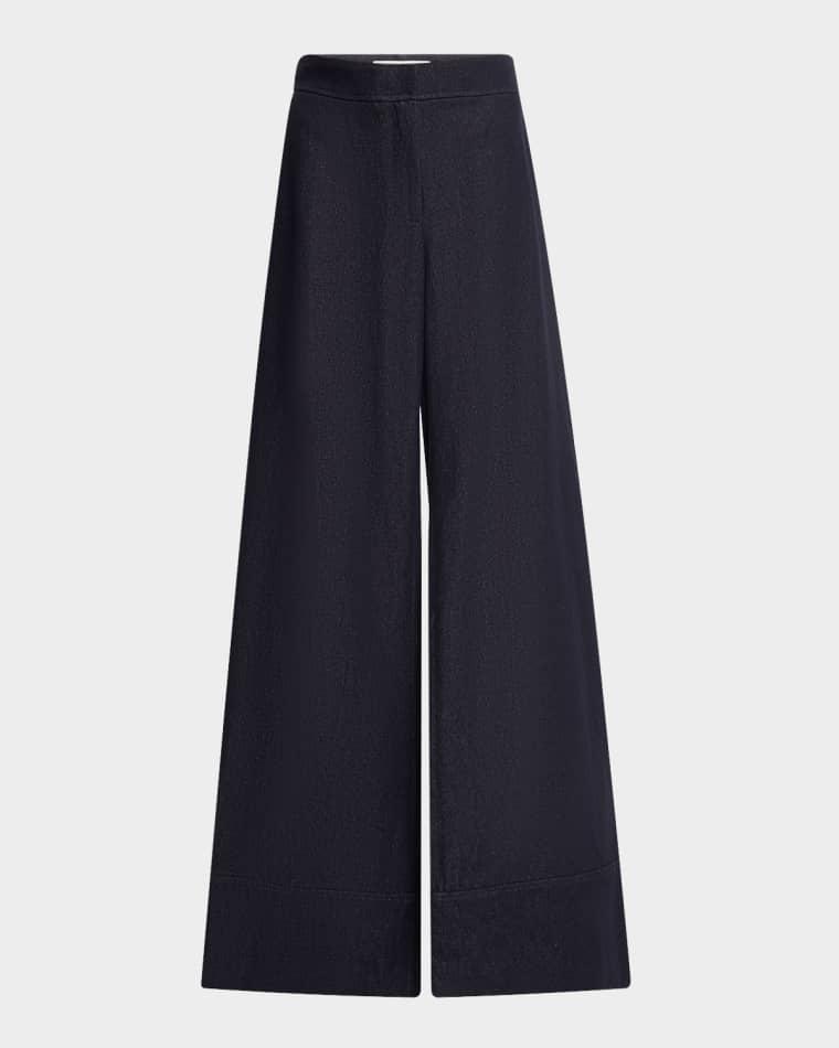 Charles Wide-Leg Twill Pants by LAFAYETTE 148 NEW YORK