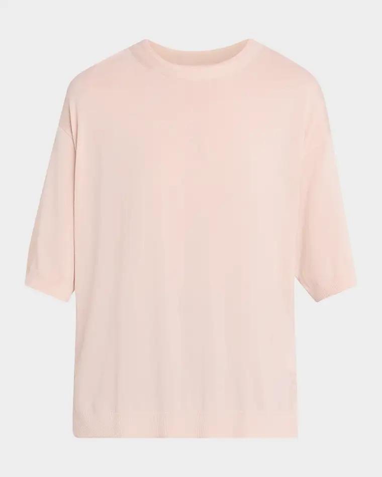 Drop-Shoulder Merino Wool Knit Sweater by LAFAYETTE 148 NEW YORK