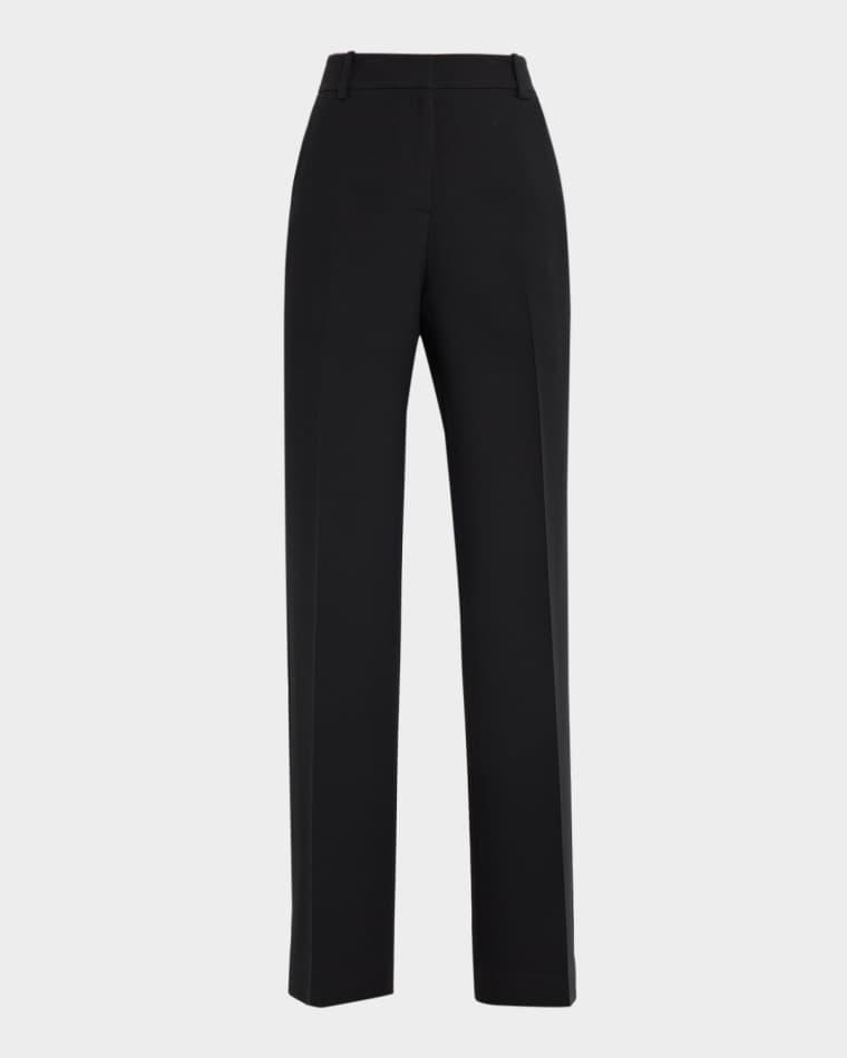 Gates Tuxedo Stripe Wool-Silk Pants by LAFAYETTE 148 NEW YORK
