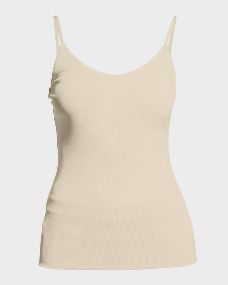 Mesh Jersey V-Neck Tank by LAFAYETTE 148 NEW YORK