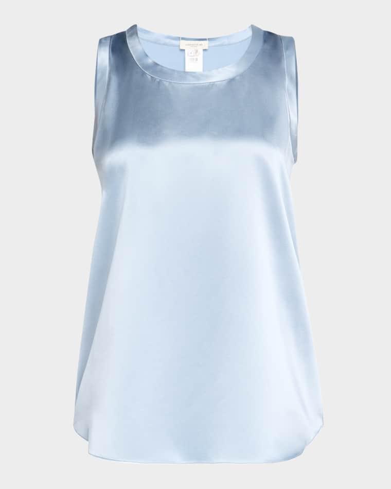 Perla Luxe Reversible Silk Charmeuse Shell by LAFAYETTE 148 NEW YORK