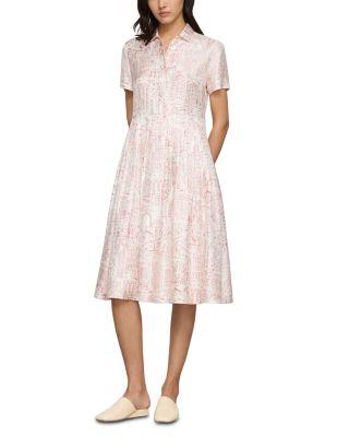 Pleated Silk Shirtdress by LAFAYETTE 148 NEW YORK