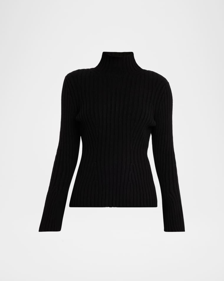 Ribbed Bell-Sleeve Sweater by LAFAYETTE 148 NEW YORK
