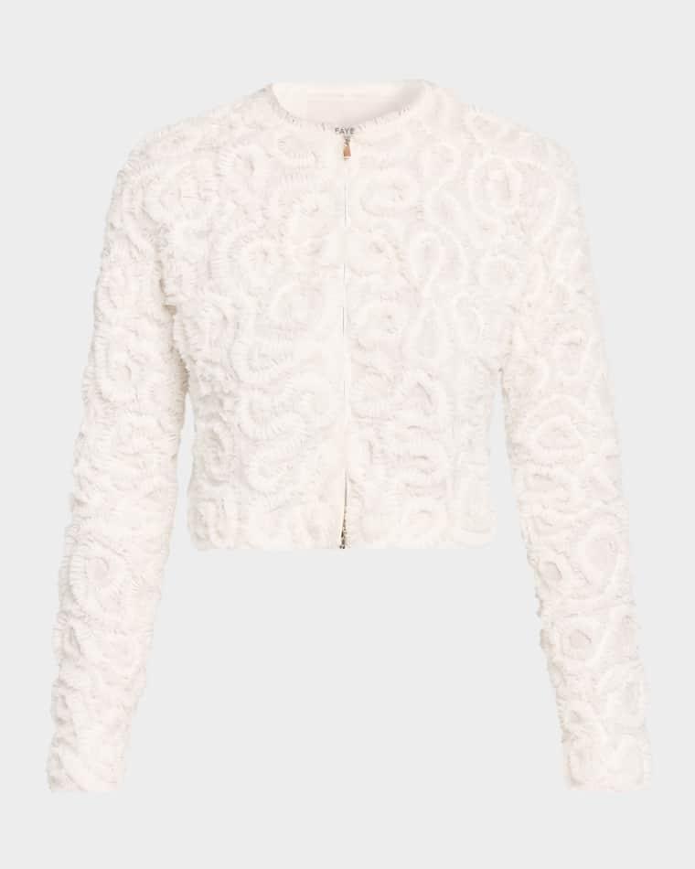Ruffle Zip-Front Jacket by LAFAYETTE 148 NEW YORK