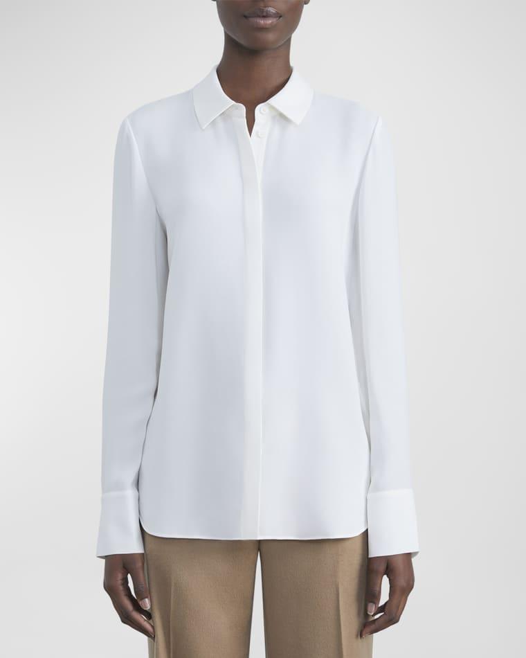 Scottie Silk Button-Down Blouse by LAFAYETTE 148 NEW YORK