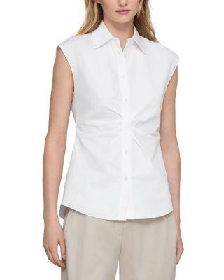 Sleeveless Button Front Shirt by LAFAYETTE 148 NEW YORK