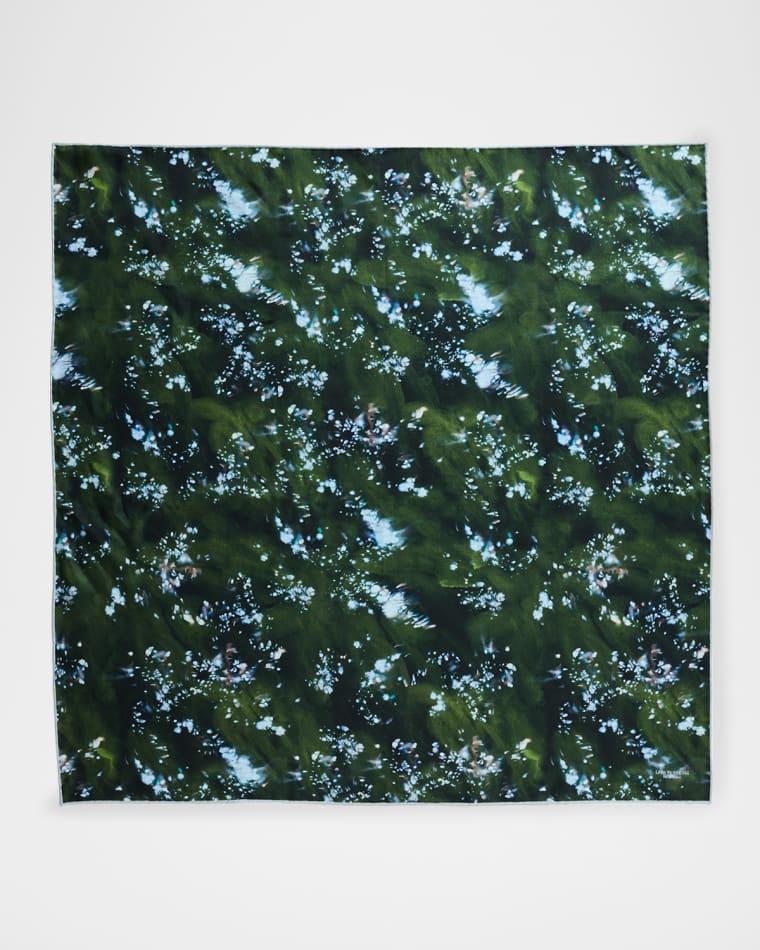 Splattered Glaze Silk Twill Square Scarf by LAFAYETTE 148 NEW YORK Splattered Glaze Silk Twill Square Scarf by LAFAYETTE 148 NEW YORK