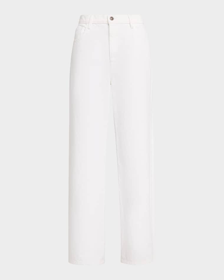 Straight-Leg Cotton Denim Jeans by LAFAYETTE 148 NEW YORK